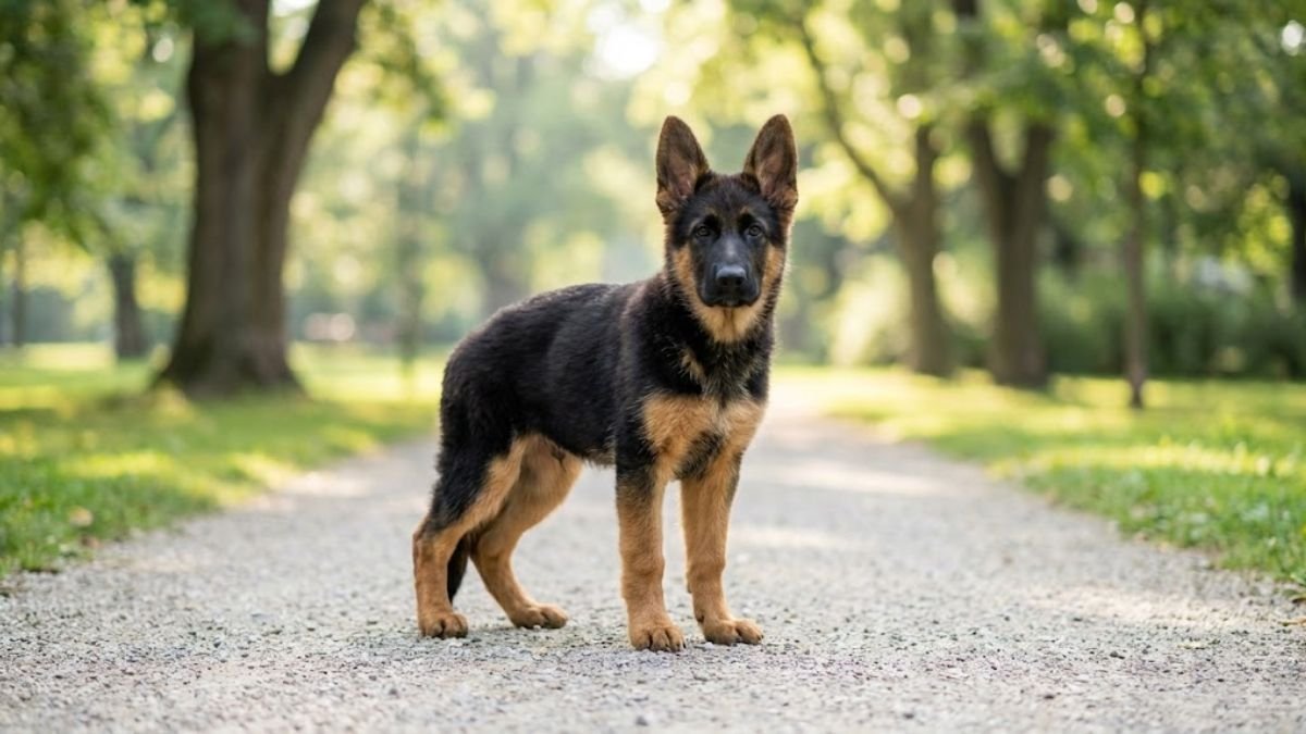 German Shepherd puppy for the German Shepherd weight guide