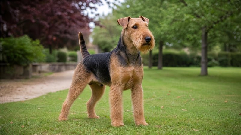 Airedale Terrier puppy for the Airedale Terrier weight guide