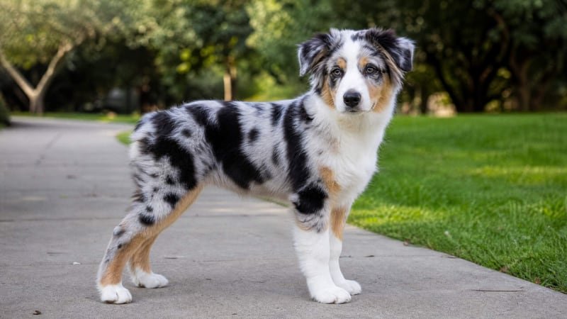 Australian Shepherd puppy for the Australian Shepherd weight guide