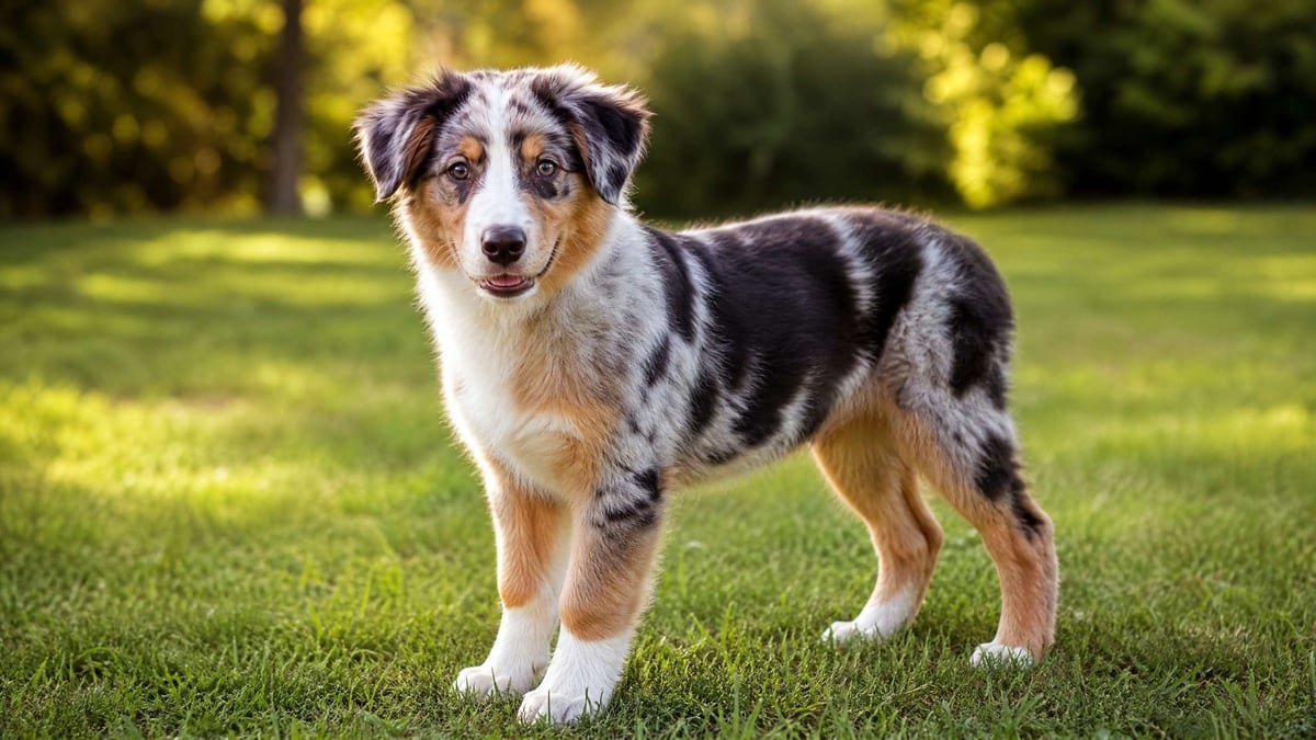 Australian Shepherd puppy for the Australian Shepherd weight chart and growth guide