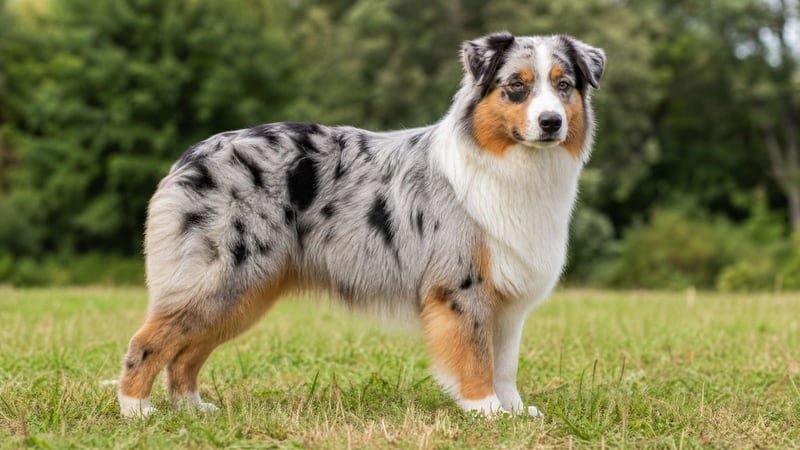 Australian Shepherd puppy body condition snapshot for growth tracking