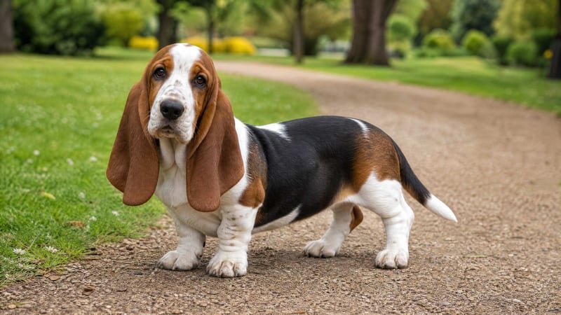 Basset Hound puppy for the Basset Hound weight guide