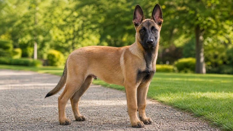 Belgian Malinois puppy for the Belgian Malinois weight guide