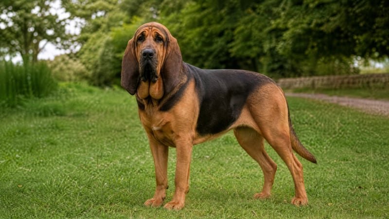 Bloodhound puppy for the Bloodhound weight guide
