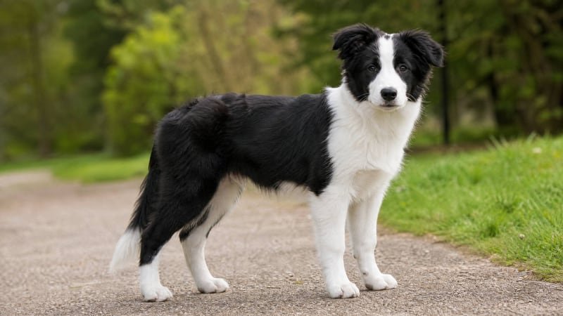 Border Collie puppy for the Border Collie weight guide