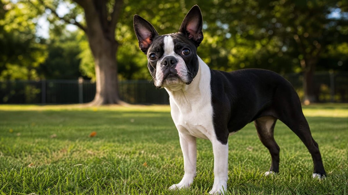 Boston Terrier puppy for the Boston Terrier weight chart and growth guide