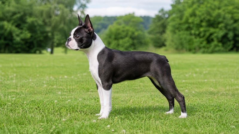 Boston Terrier puppy body condition snapshot for growth tracking