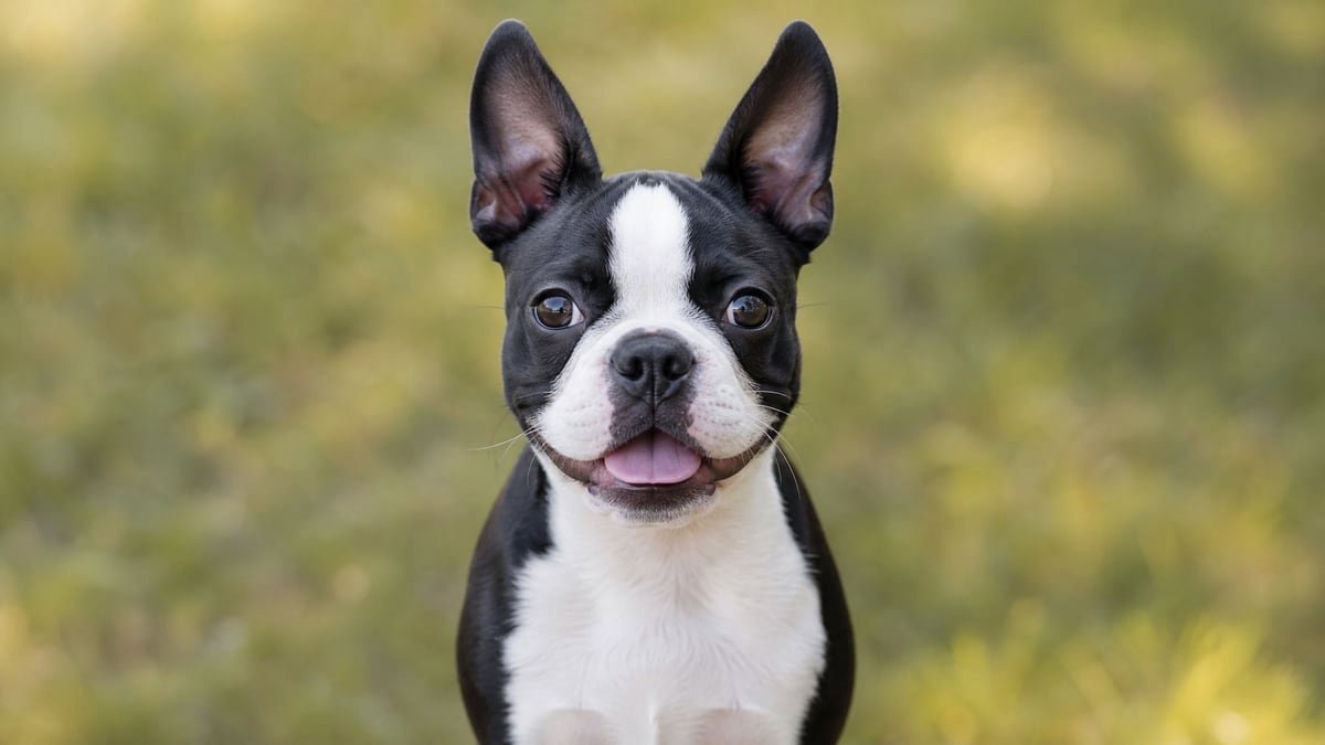 Boston Terrier puppy for related breed weight comparison