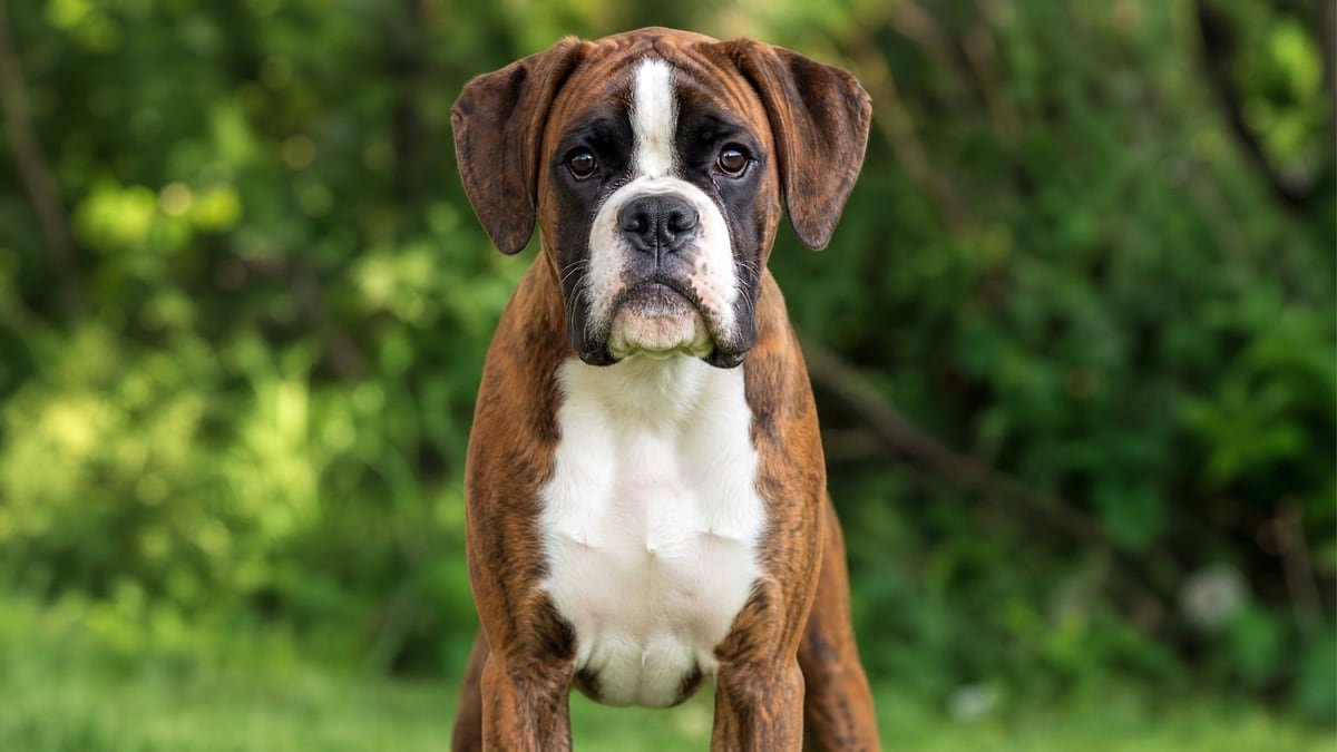 Boxer puppy for related breed weight comparison