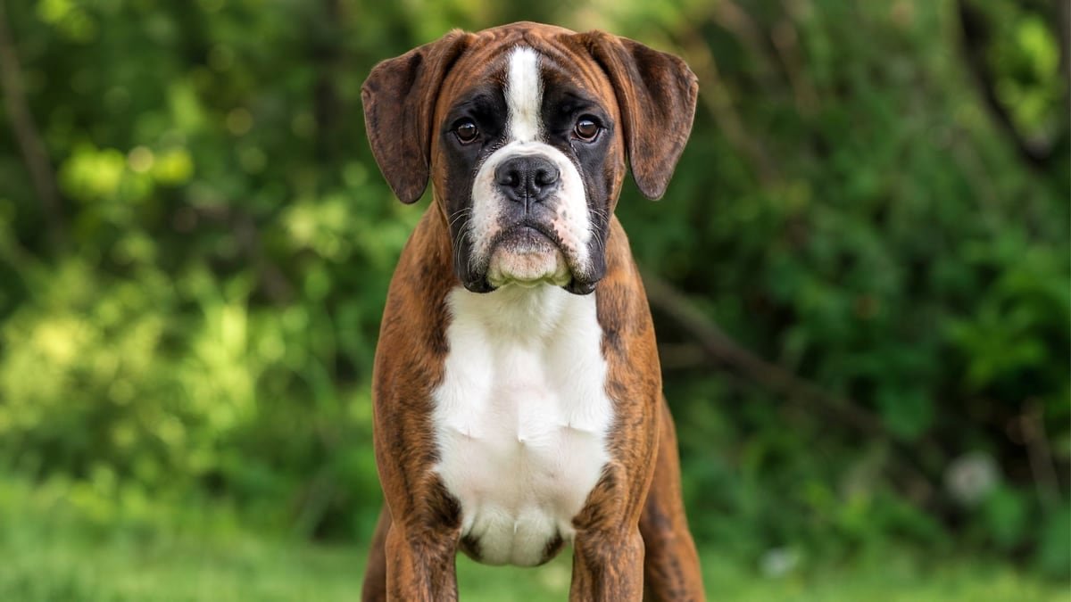 Boxer puppy for related breed weight comparison