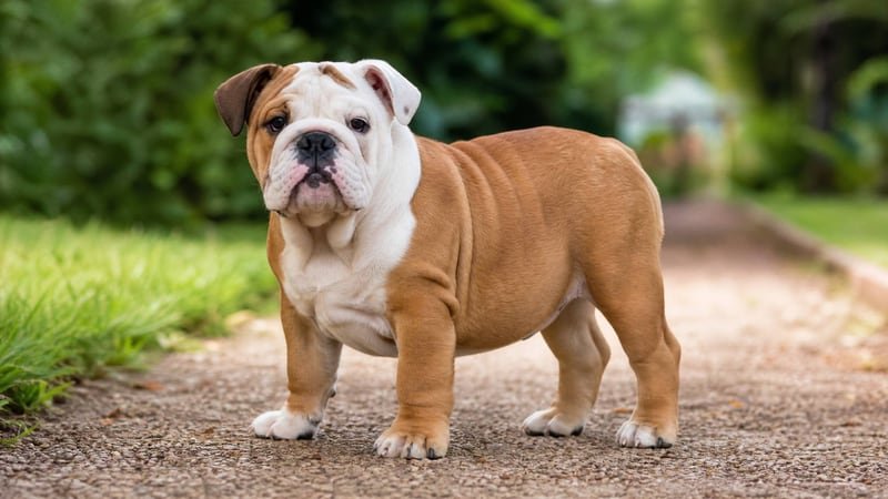 Bulldog puppy for the Bulldog weight guide