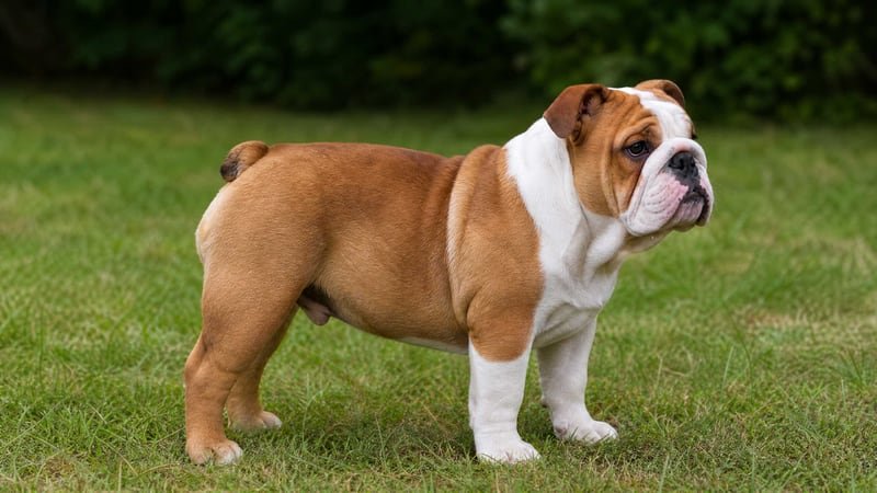 Bulldog puppy body condition snapshot for growth tracking