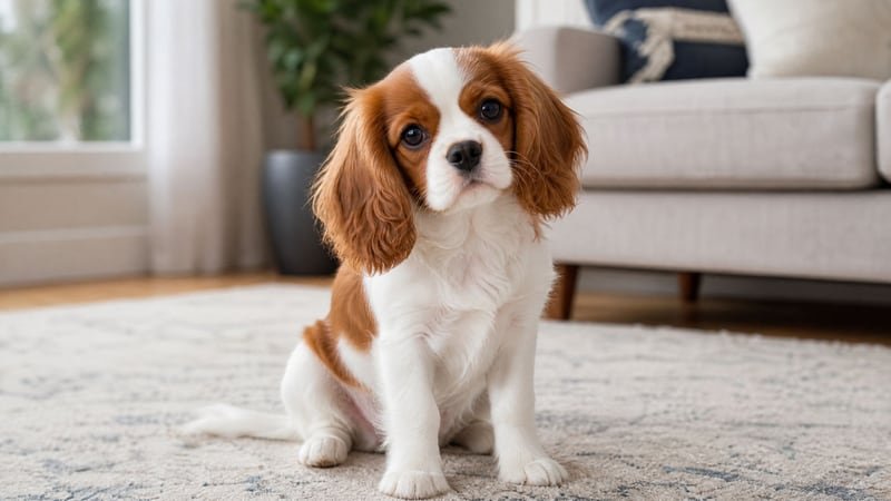Cavalier King Charles Spaniel puppy daily life photo for healthy weight guidance