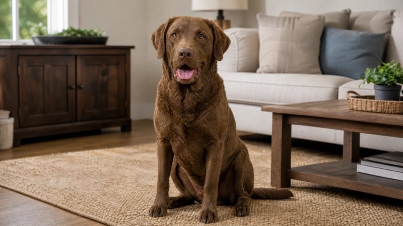 Chesapeake Bay Retriever puppy daily life photo for healthy weight guidance