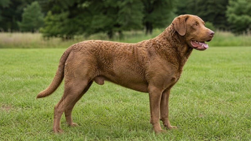 Chesapeake Bay Retriever puppy body condition snapshot for growth tracking