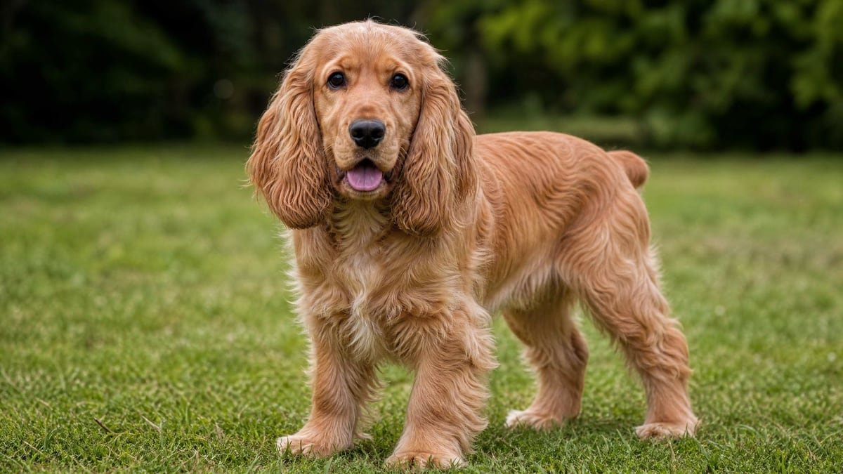 Cocker Spaniel puppy for related breed weight comparison