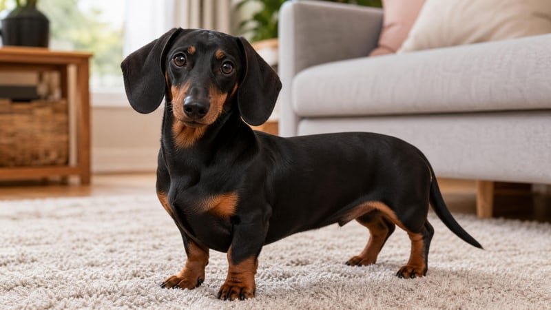 Dachshund puppy daily life photo for healthy weight guidance