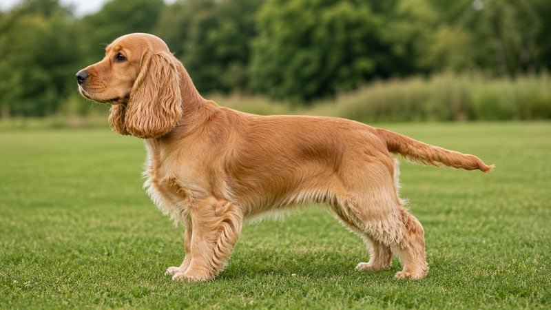 English Cocker Spaniel puppy body condition snapshot for growth tracking