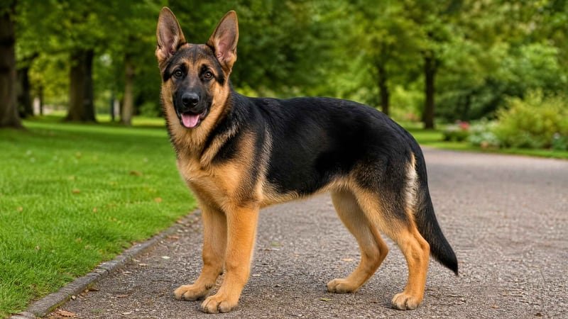 German Shepherd puppy for the German Shepherd weight guide