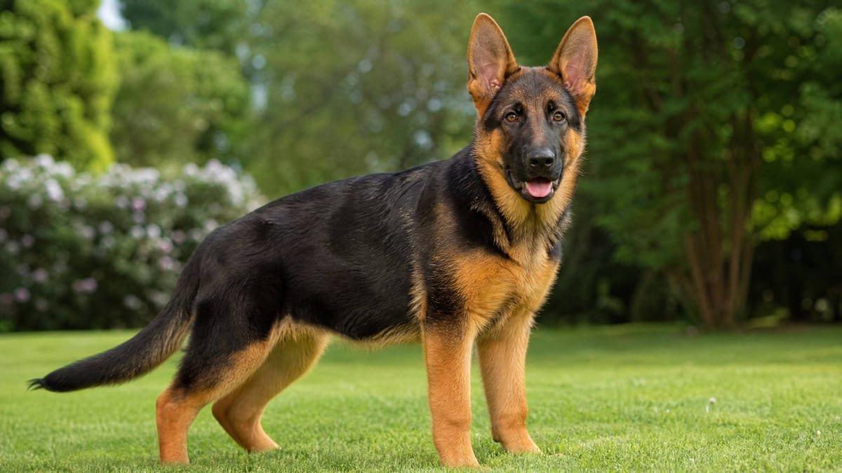 German Shepherd puppy for the German Shepherd weight chart and growth guide