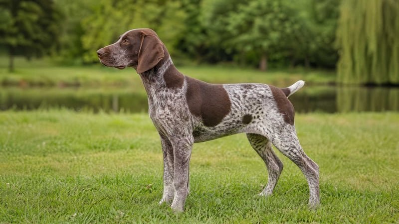 German Shorthaired Pointer puppy body condition snapshot for growth tracking