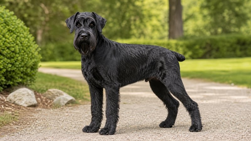Giant Schnauzer puppy for the Giant Schnauzer weight guide