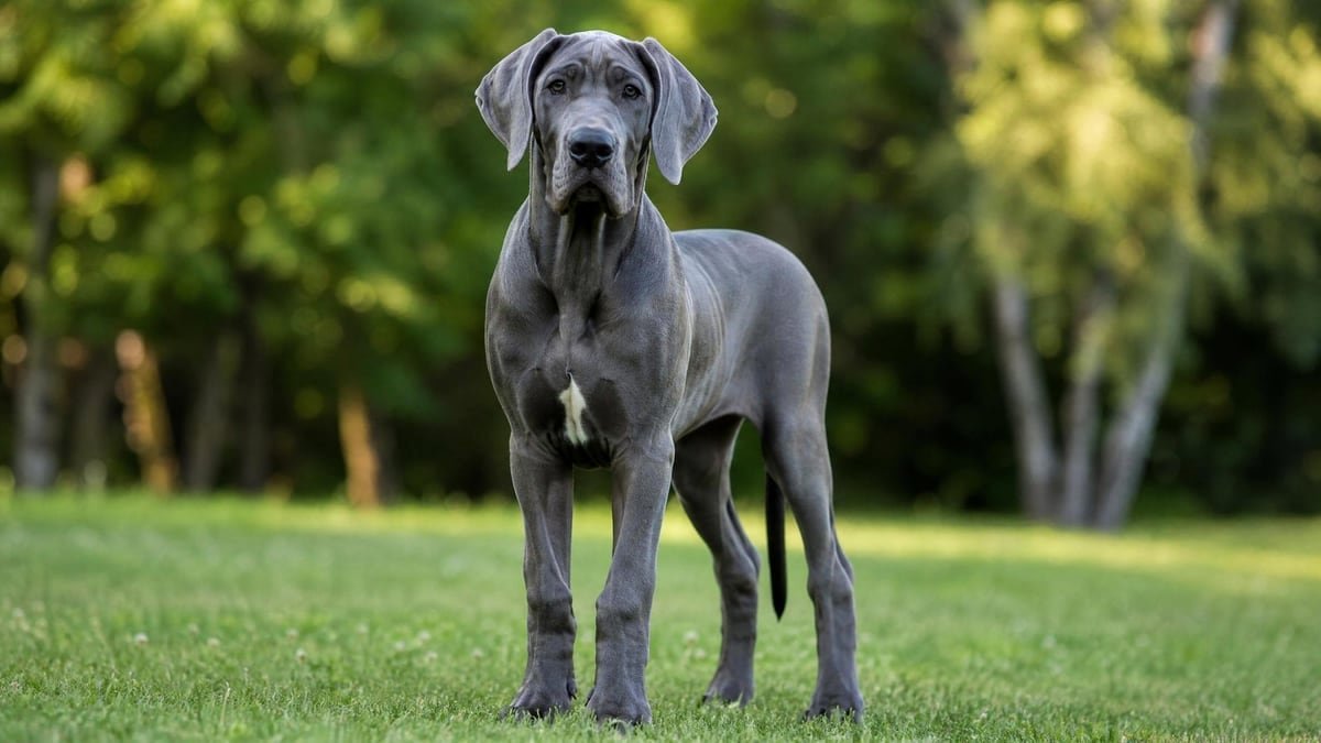 Great Dane puppy for related breed weight comparison