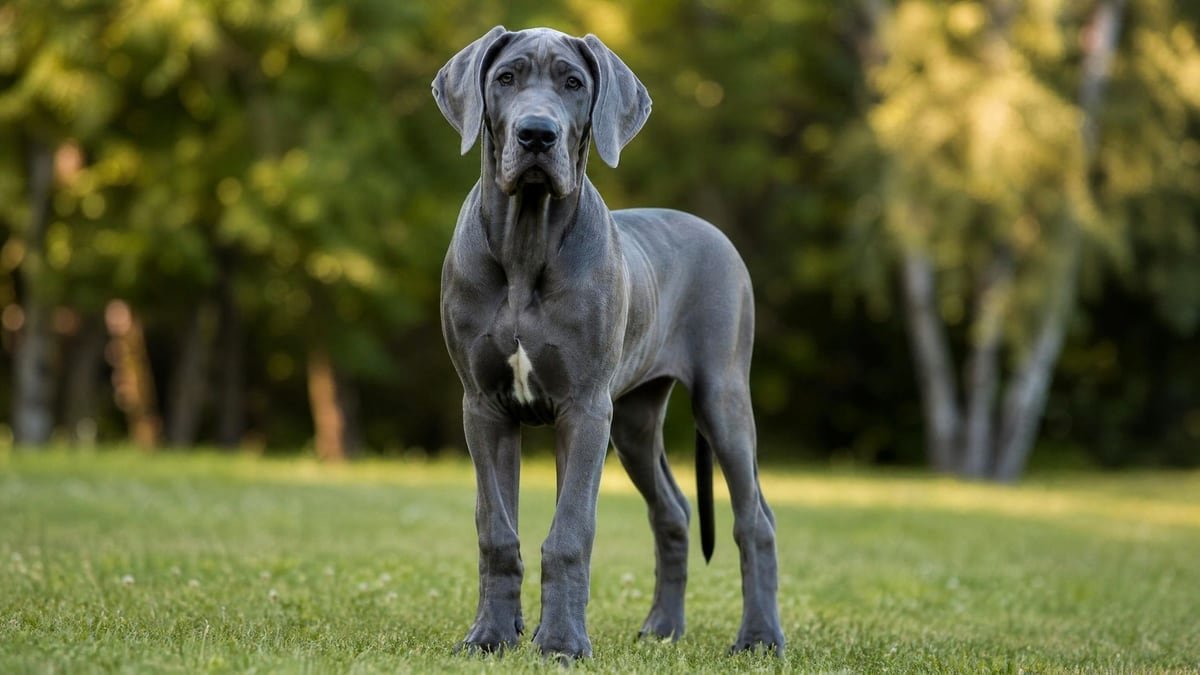 Great Dane puppy for related breed weight comparison