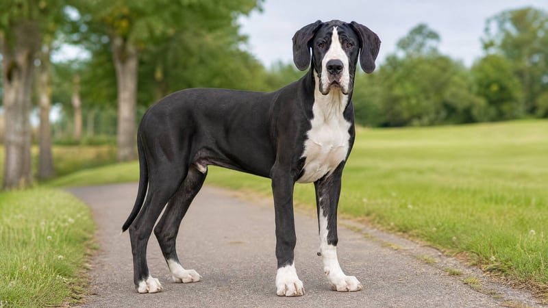 Great Dane puppy for the Great Dane weight guide