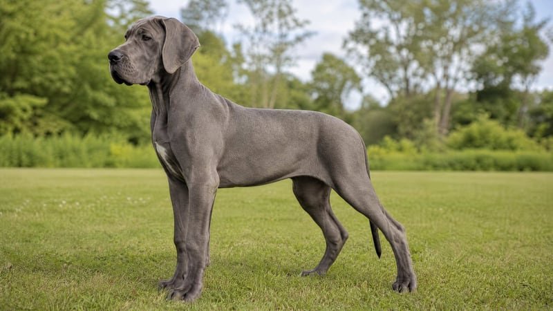 Great Dane puppy body condition snapshot for growth tracking