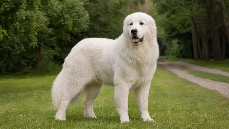 Great Pyrenees puppy for the Great Pyrenees weight guide