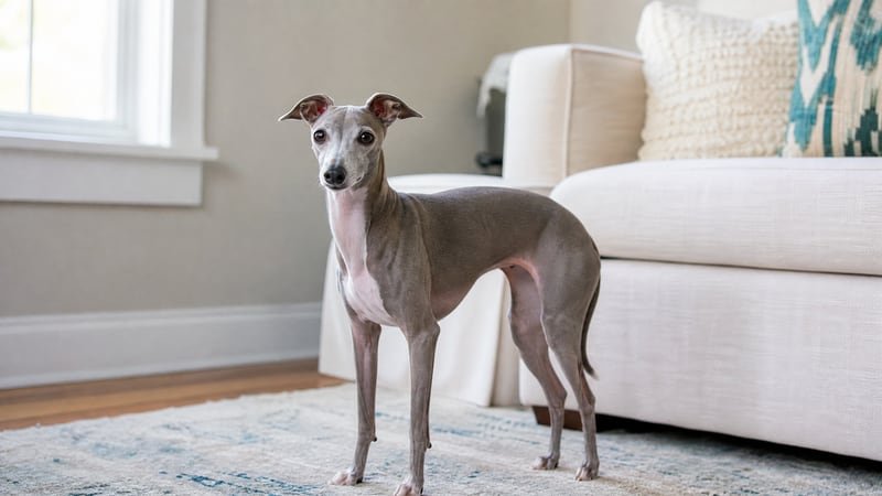 Italian Greyhound puppy daily life photo for healthy weight guidance