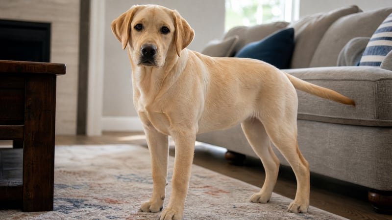 Labrador Retriever puppy daily life photo for healthy weight guidance