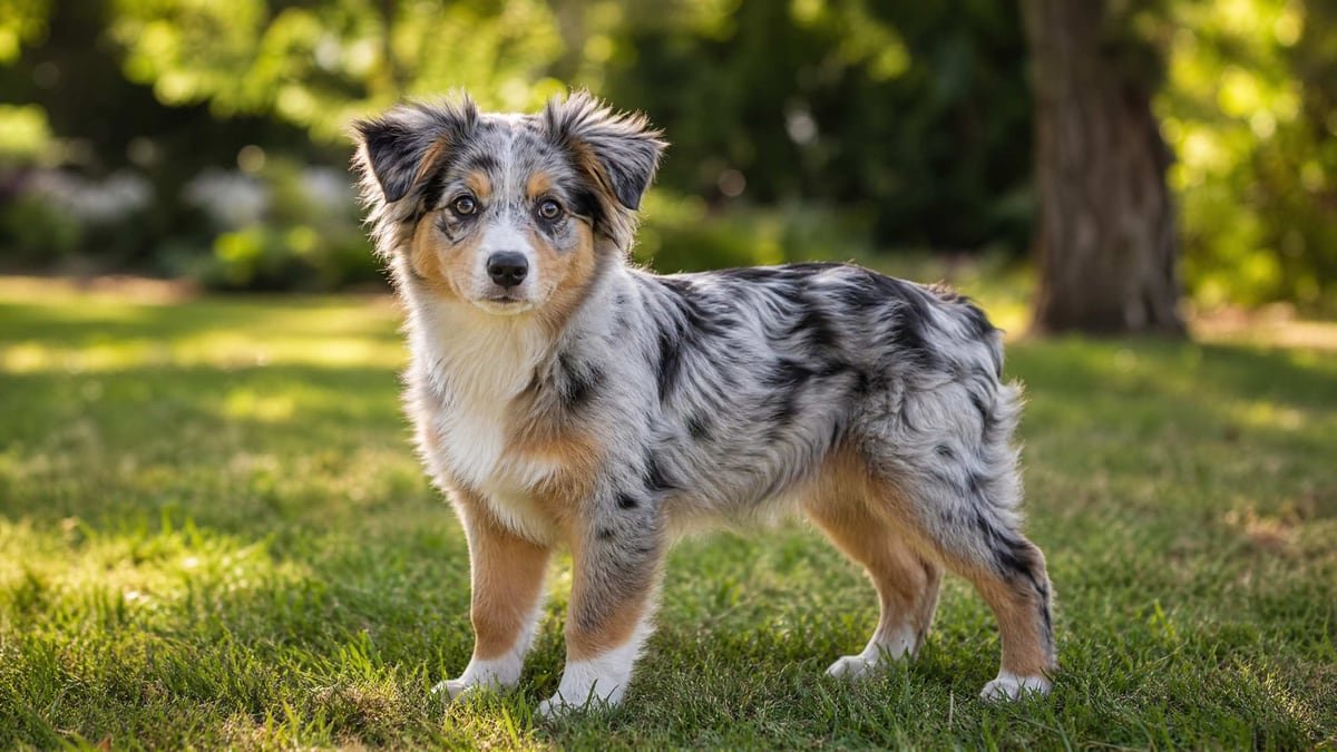 Miniature American Shepherd puppy for the Miniature American Shepherd weight chart and growth guide