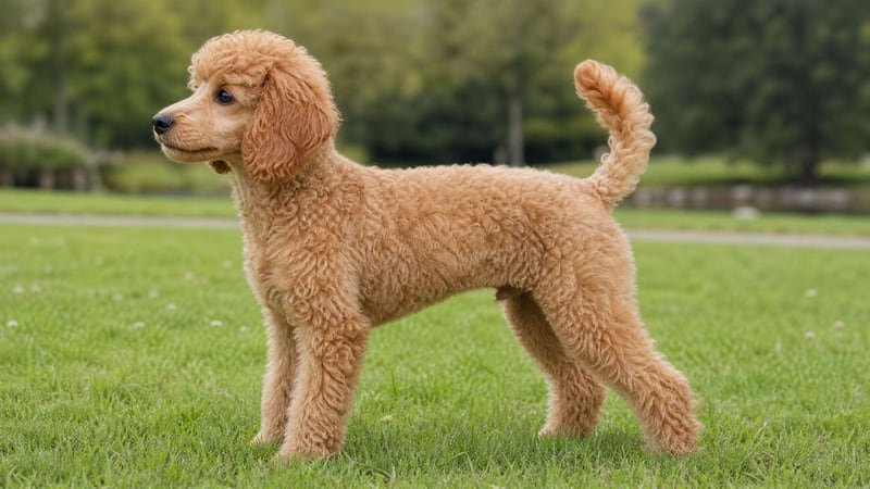 Miniature Poodle puppy body condition snapshot for growth tracking