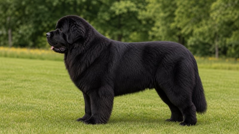 Newfoundland puppy body condition snapshot for growth tracking