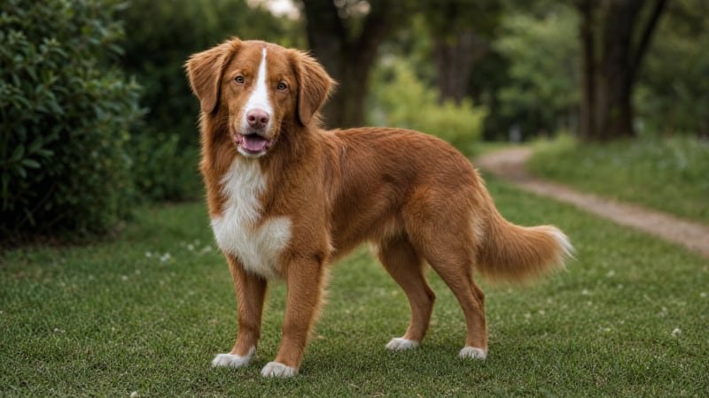 Nova Scotia Duck Tolling Retriever puppy for the Nova Scotia Duck Tolling Retriever weight guide