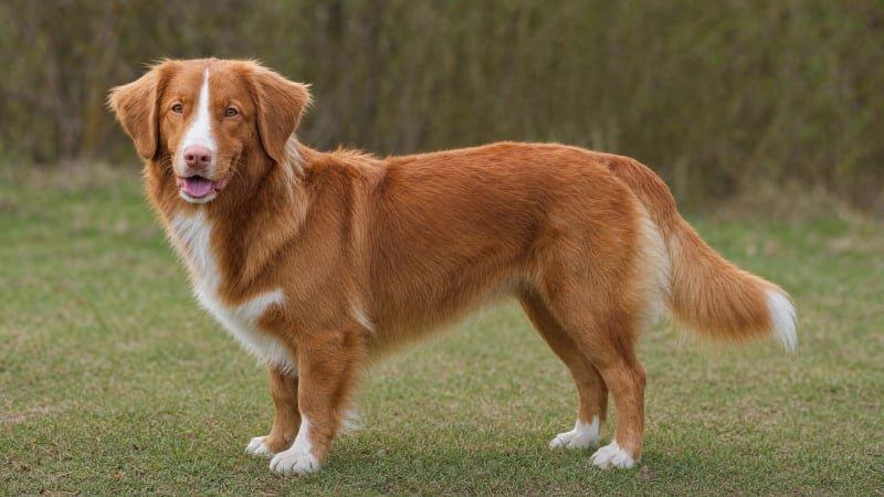 Nova Scotia Duck Tolling Retriever puppy body condition snapshot for growth tracking