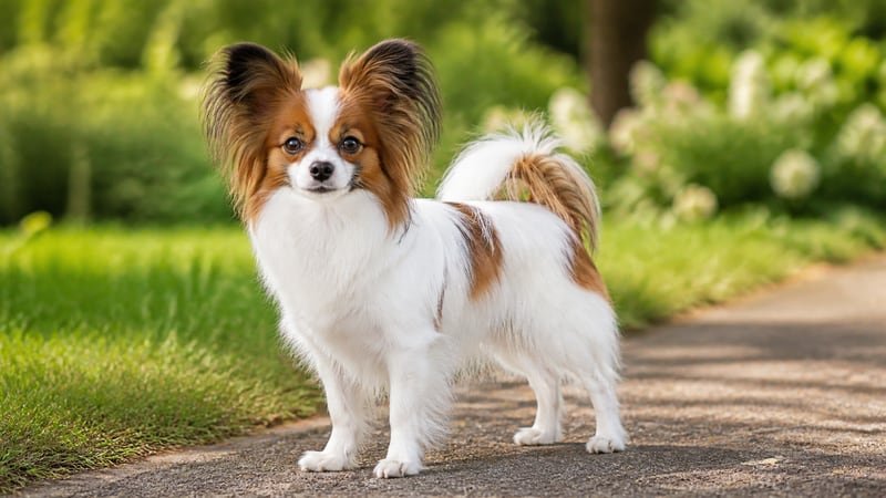 Papillon puppy for the Papillon weight guide