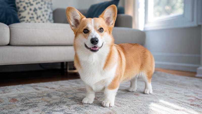 Pembroke Welsh Corgi puppy daily life photo for healthy weight guidance