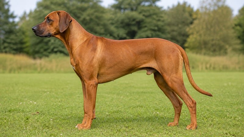 Rhodesian Ridgeback puppy body condition snapshot for growth tracking