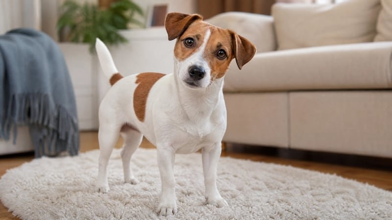 Russell Terrier puppy daily life photo for healthy weight guidance
