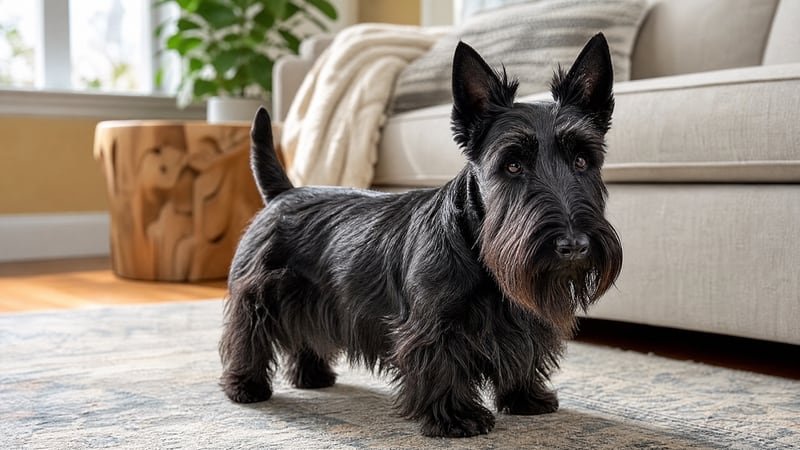 Scottish Terrier puppy daily life photo for healthy weight guidance