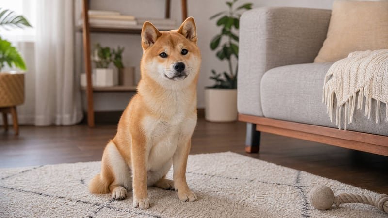 Shiba Inu puppy daily life photo for healthy weight guidance