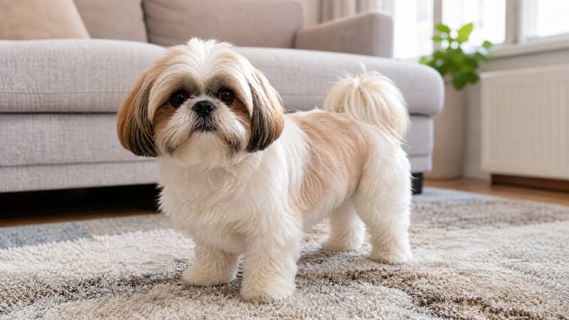 Shih Tzu puppy daily life photo for healthy weight guidance