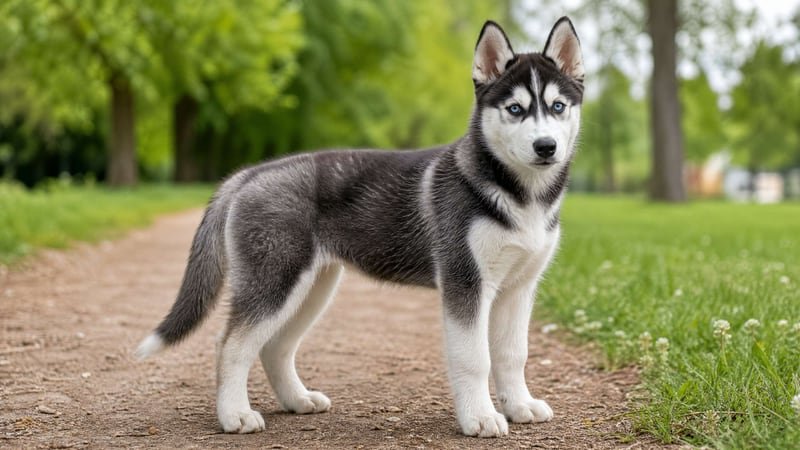 Siberian Husky puppy for the Siberian Husky weight guide