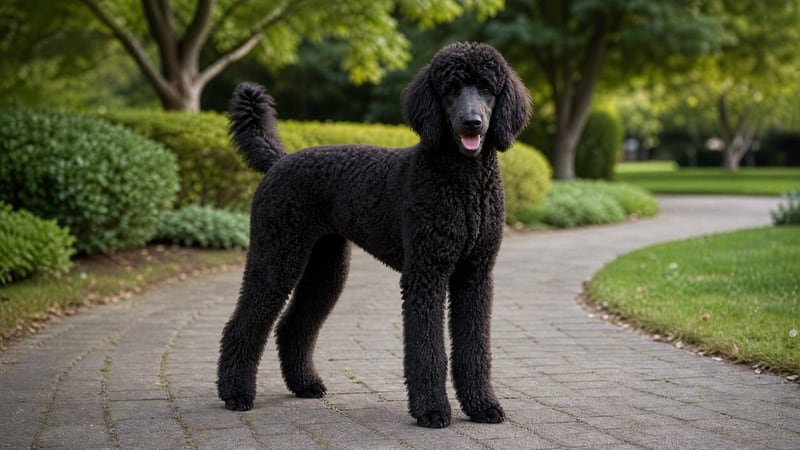 Standard Poodle puppy for the Standard Poodle weight guide