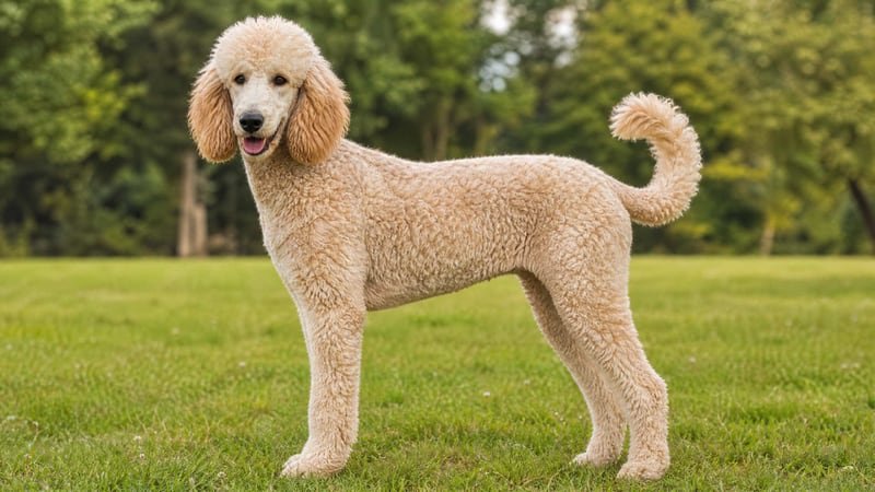Standard Poodle puppy body condition snapshot for growth tracking