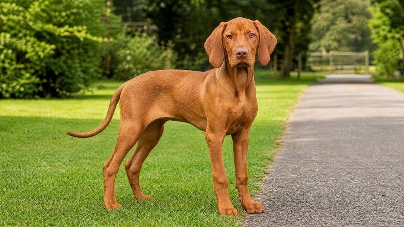 Vizsla puppy for the Vizsla weight guide