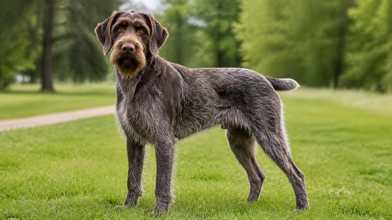 Wirehaired Pointing Griffon puppy for the Wirehaired Pointing Griffon weight guide